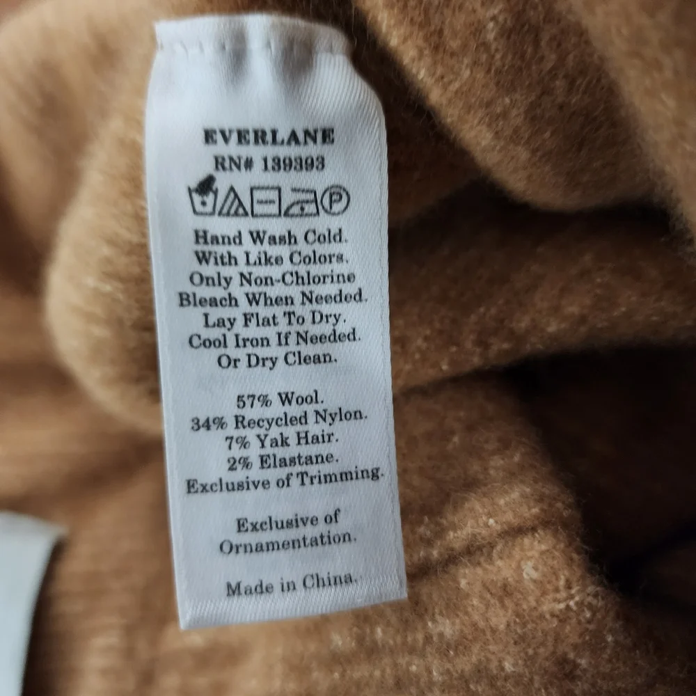 Everlane Cozy Stretch Wide Leg Sweatpants in Camel - Picture 11 of 11